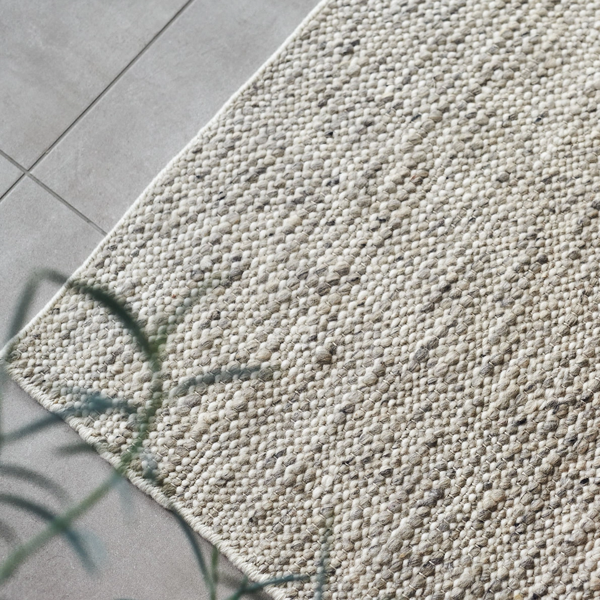 Scandi Living Fawn Wollen Vloerkleed Wit 7 Scandi Living Fawn Wollen Vloerkleed Wit - Afbeelding 5