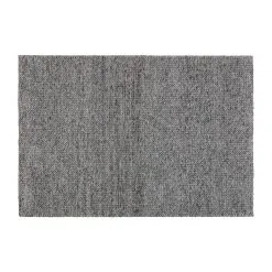 Scandi Living Braided Wollen Vloerkleed Donkergrijs