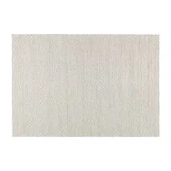 Scandi Living Braided Wollen Vloerkleed Natuurwit