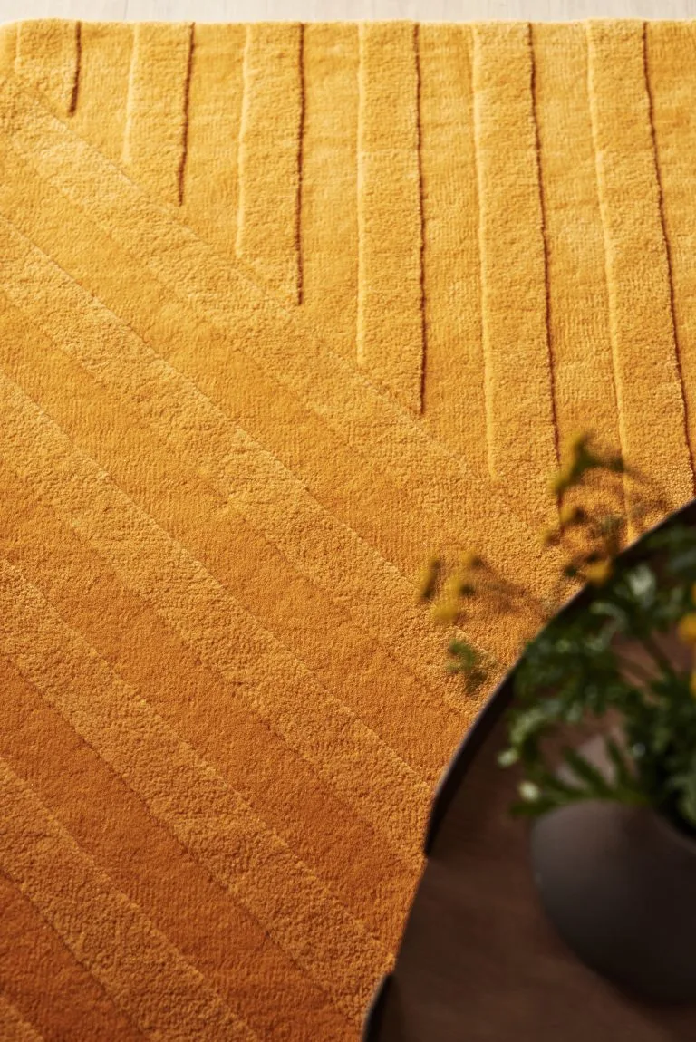 NJRD Levels Wollen Vloerkleed Stripes Geel 6 NJRD Levels Wollen Vloerkleed Stripes Geel - Afbeelding 4