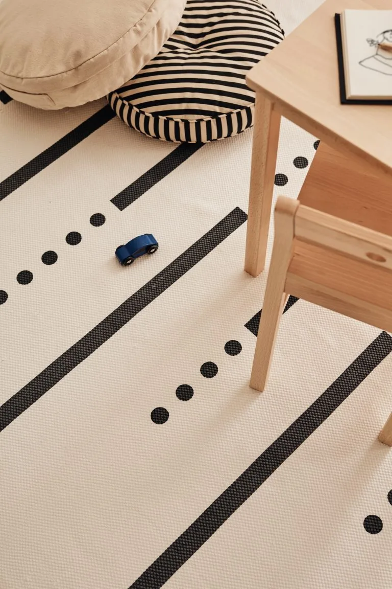 Kid's Concept Kid's Base Vloerkleed Wit Grijs 130x160 Cm 4 Kid's Concept Kid's Base Vloerkleed Wit Grijs 130x160 Cm - Afbeelding 2