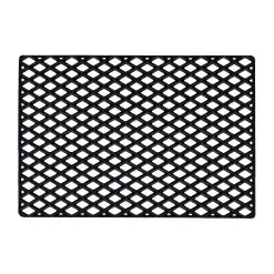 Dixie Black Grid Deurmat