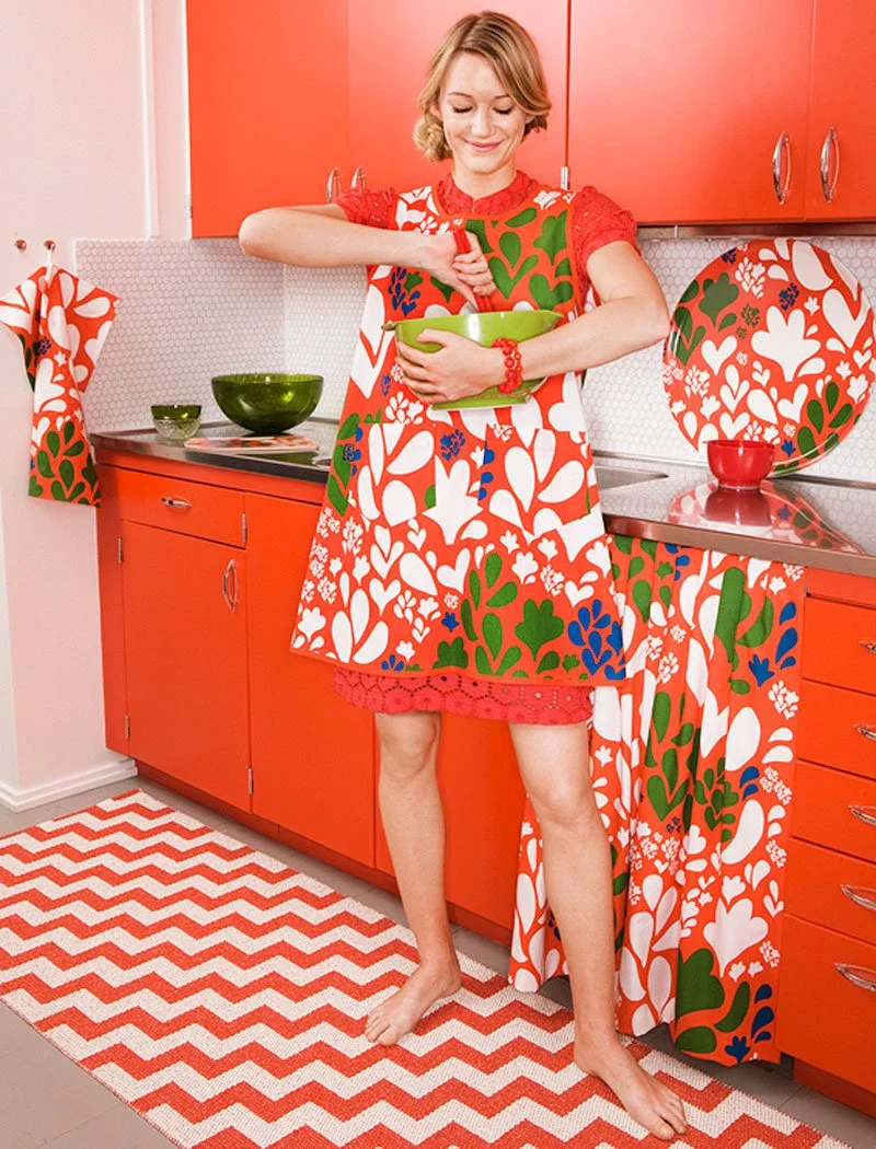 Brita Sweden Gunnel Vloerkleed Rood 4 Brita Sweden Gunnel Vloerkleed Rood - Afbeelding 2